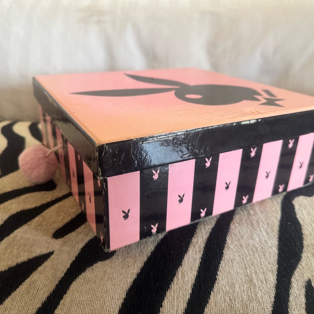 Official Licensed Playboy Vintage Pink and Black Decorative Box